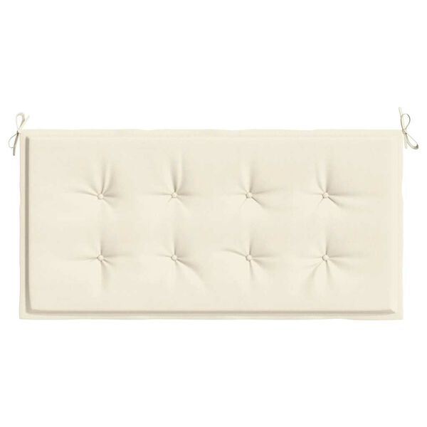 vidaXL Garden Bench Cushion Cream 100x50x4 cm Oxford Fabric