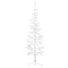 vidaXL Slim Artificial Half Christmas Tree with Stand White 180 cm