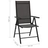 vidaXL 9 Piece Garden Lounge Set Black and Anthracite