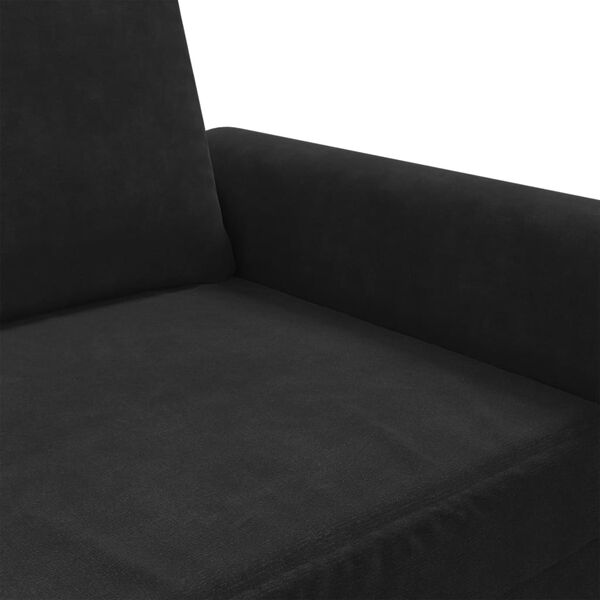 vidaXL Sofa Chair Black 60 cm Velvet