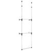 vidaXL Telescopic Wardrobe System with Rods Aluminium