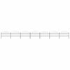 vidaXL Garden Fence with Spear Top Steel 1248x125 cm Black
