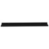 vidaXL Wall Shelves 4 pcs Black 115x9x3 cm