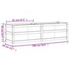 vidaXL Garden Planter Wax Brown 180x50x50 cm Solid Wood Pine