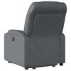 vidaXL Electric Stand up Massage Recliner Chair Grey Faux Leather