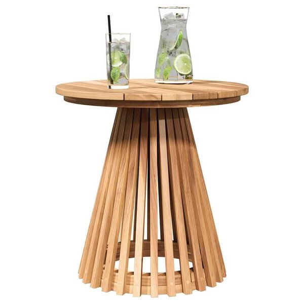 vidaXL Garden Side Table Brown 50 x 50 x 49.5 cm Solid teak wood