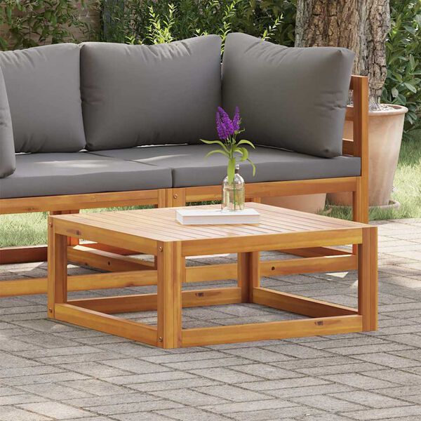 vidaXL Coffee Table 68x68x29 cm Solid Acacia Wood