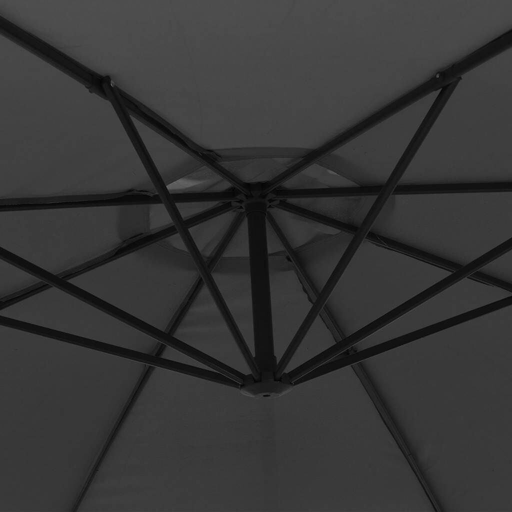 vidaXL Cantilever Garden Parasol with Aluminium Pole 350 cm Anthracite