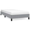 vidaXL Bed Frame without Mattress Light Grey 100x190 cm Twin Fabric