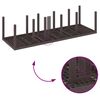 vidaXL Garden Dining Set 11 pcs Brown and Lght grey Poly rattan