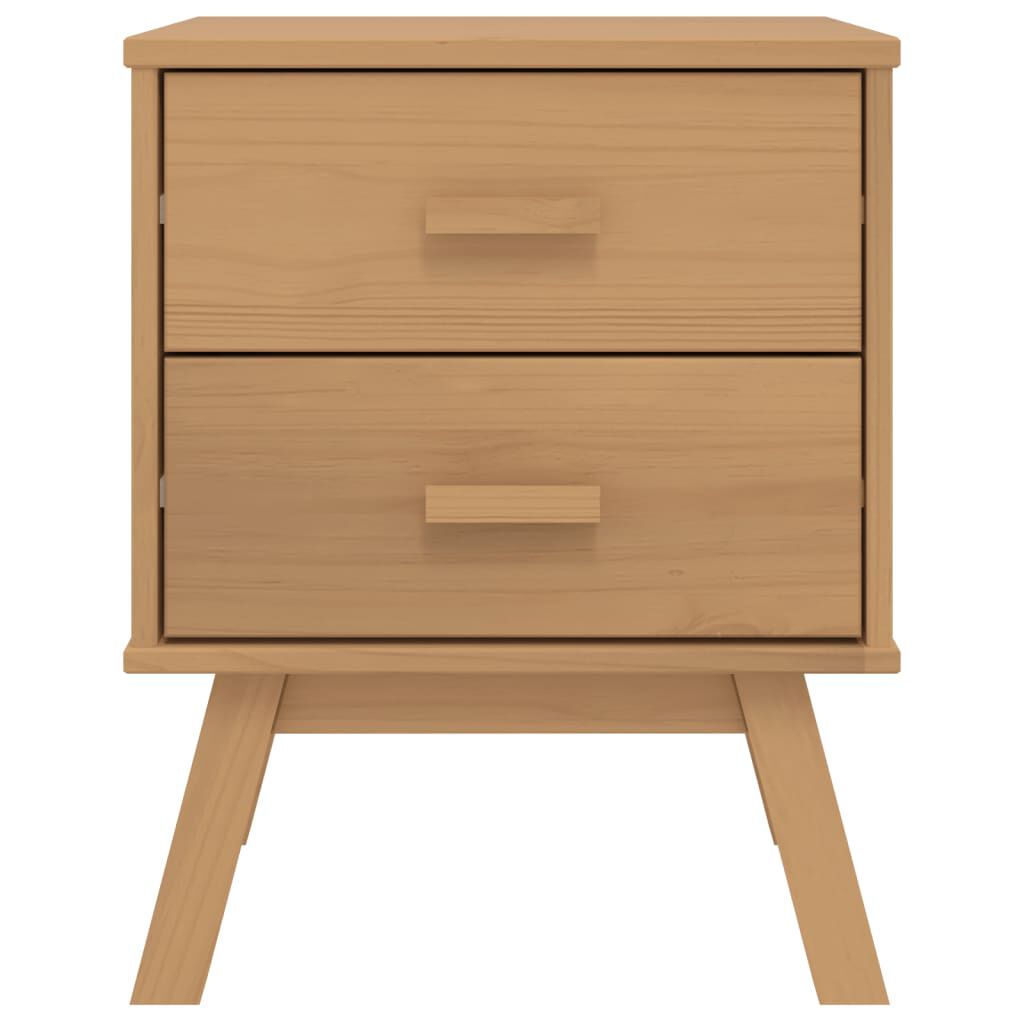 vidaXL Bedside Cabinet OLDEN Brown Solid Wood Pine