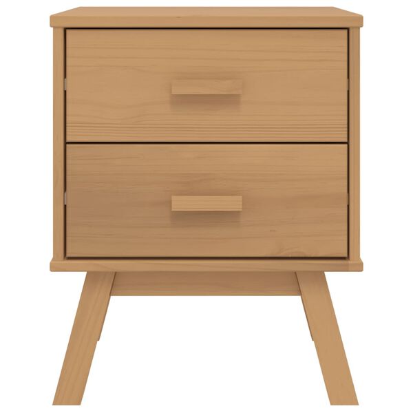vidaXL Bedside Cabinet OLDEN Brown Solid Wood Pine