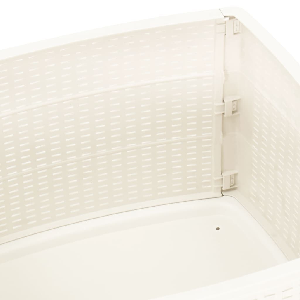 vidaXL Garden Table White 53x53x40 cm Plastic