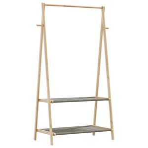 vidaXL Clothes Rack with Shelves 96x45.5x150.5 cm Bamboo