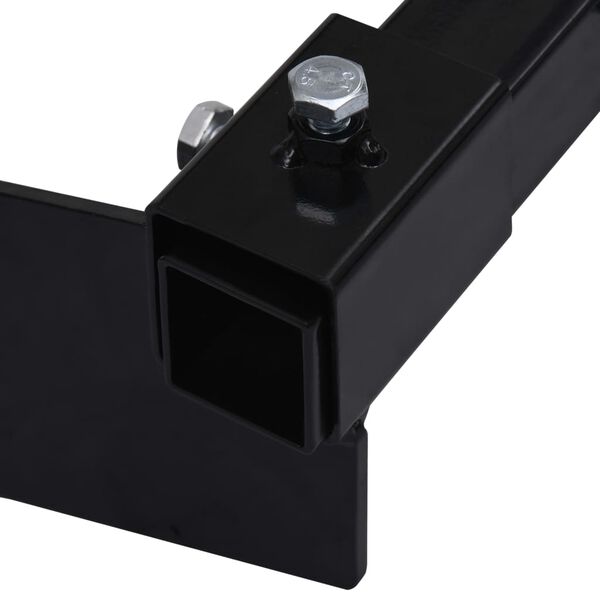 vidaXL Snow Plow Adapter for Lawn Mower Black