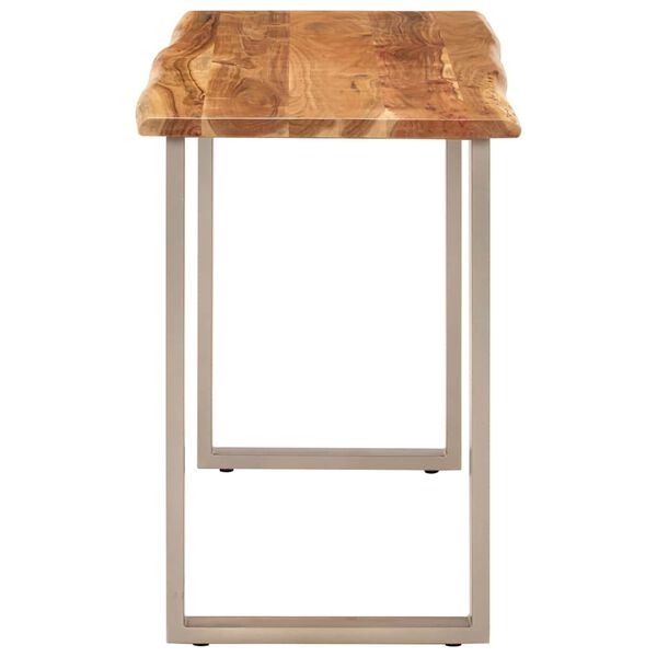 vidaXL Dining Table 110x50x76 cm Solid Wood Acacia