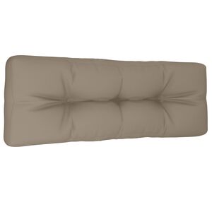 vidaXL Pallet Cushion Taupe 120x40x12 cm Fabric