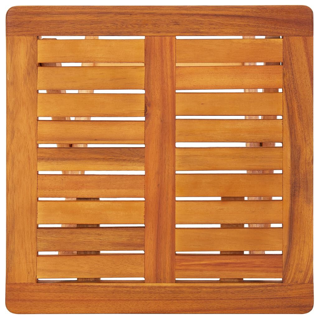vidaXL Sun Loungers 2 pcs with Table and Cushions Solid Wood Acacia