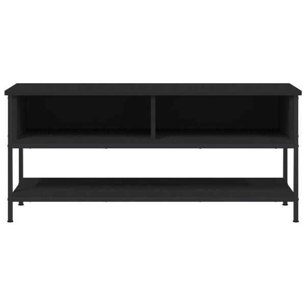 vidaXL TV Cabinet Black 100x35x45 cm Engineered Wood