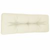 vidaXL Pallet Cushion Cream 120x40x12 cm Fabric
