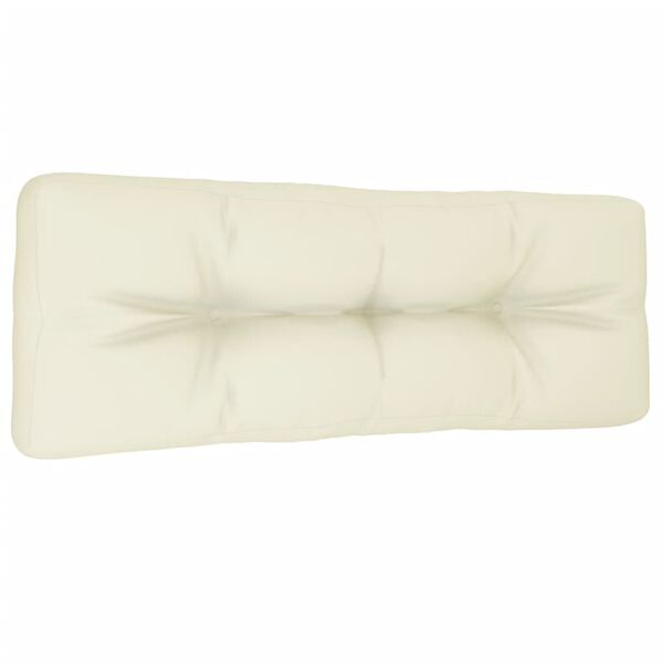 vidaXL Pallet Cushion Cream 120x40x12 cm Fabric