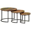 vidaXL Nesting Tables 3 pcs Solid Wood Reclaimed