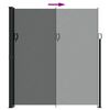 vidaXL Retractable Side Awning Anthracite 220x300 cm