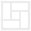 vidaXL Wall Shelf White 45.1x16x45.1 cm Engineered Wood