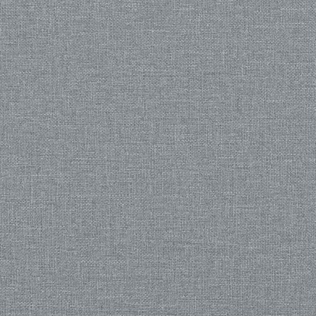 vidaXL Box Spring Bed with Mattress Light Grey Twin XL Fabric