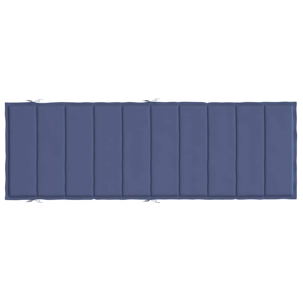 vidaXL Sun Lounger Cushion Navy Blue Oxford Fabric