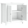 vidaXL Bathroom Sink Cabinet BERG White 60x34x59 cm Solid Wood Pine