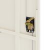 vidaXL File Cabinet White 90x40x200 cm Steel