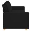 vidaXL 3-Seater Sofa Black 220x78x84 cm Fabric