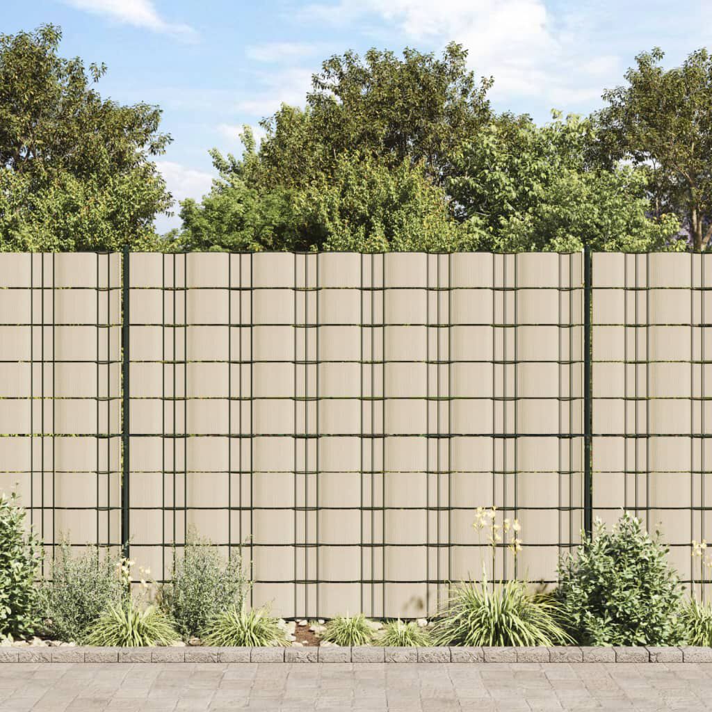 vidaXL Garden Privacy Screen PVC 70x0.19 m Cream