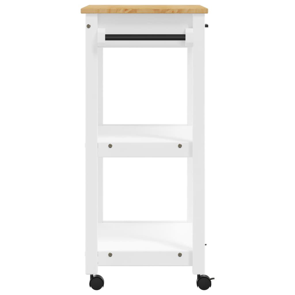 vidaXL Kitchen Trolley MONZA 60x40x90 cm Solid Wood Pine