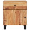 vidaXL Bedside Cabinet 50x33x60 cm Solid Wood Acacia&Engineered Wood