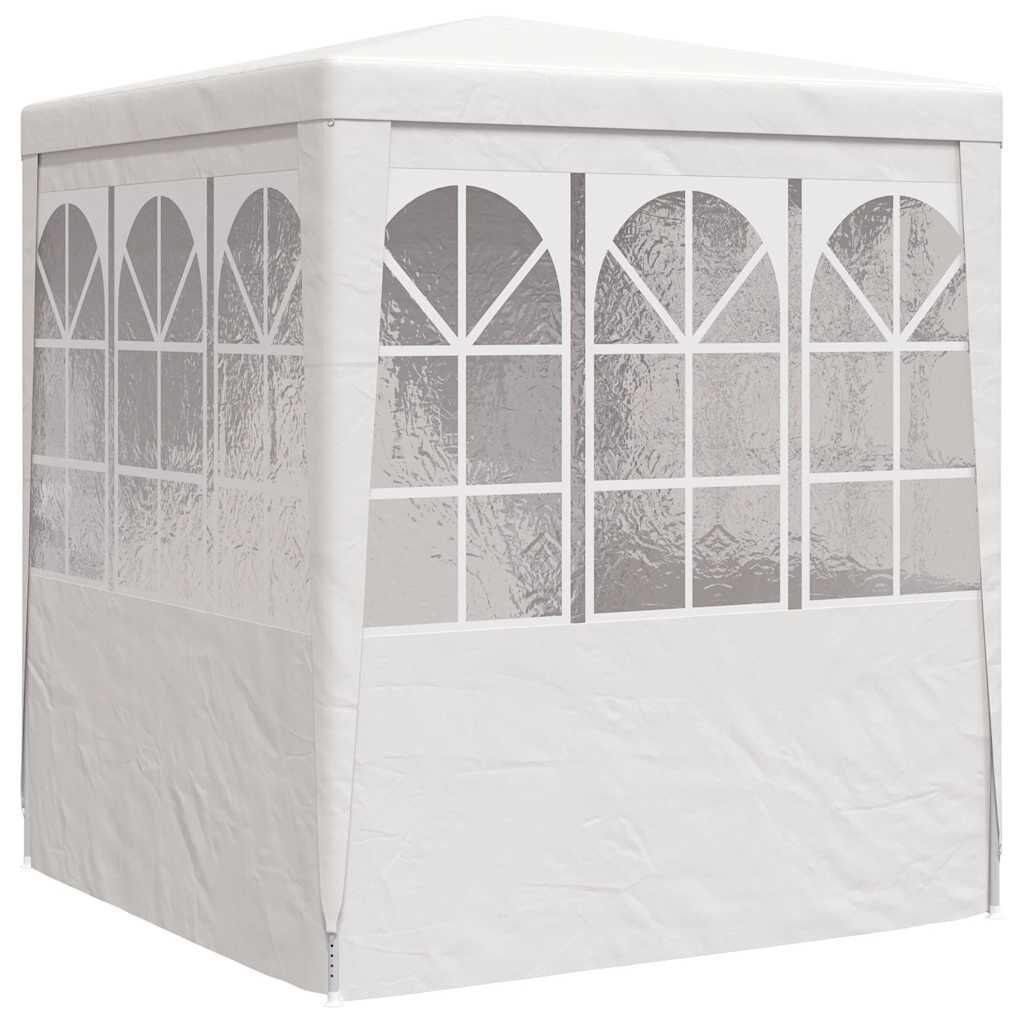 vidaXL Professional Party Tent with Side Walls 2x2 m White 90 g/m²