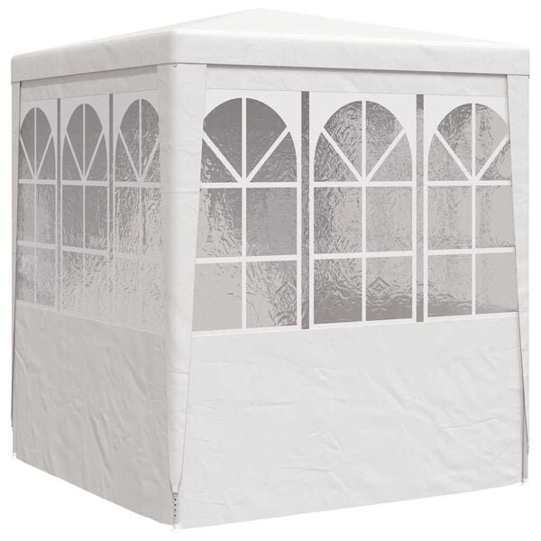 vidaXL Professional Party Tent with Side Walls 2x2 m White 90 g/m²