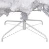 vidaXL Artificial Hinged Christmas Tree with Flocked Snow 210 cm