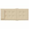 vidaXL Highback Chair Cushions 6 pcs Beige Oxford Fabric