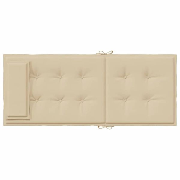 vidaXL Highback Chair Cushions 6 pcs Beige Oxford Fabric