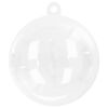 vidaXL Christmas Bauble Set 25 pcs Transparent &Oslash; 8 cm Plastic
