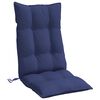 vidaXL Highback Chair Cushions 6 pcs Navy Blue Oxford Fabric