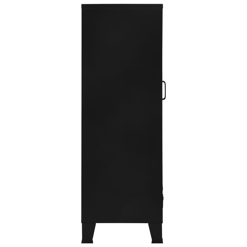 vidaXL Office Cabinet with Mesh Doors Industrial 75x40x120 cm Steel