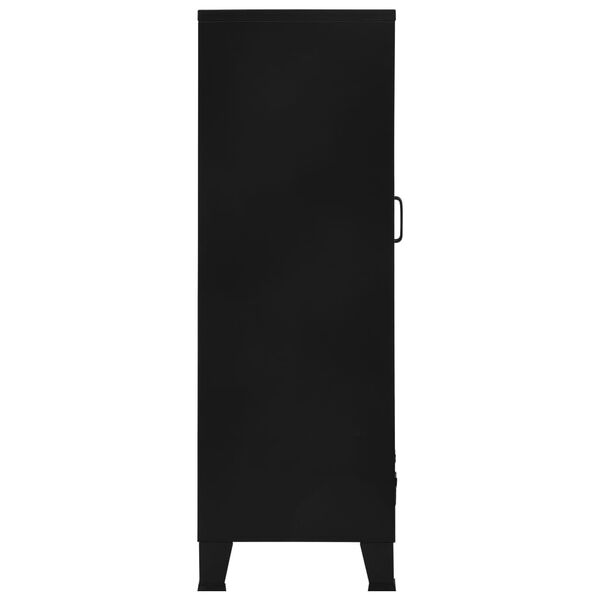 vidaXL Office Cabinet with Mesh Doors Industrial 75x40x120 cm Steel