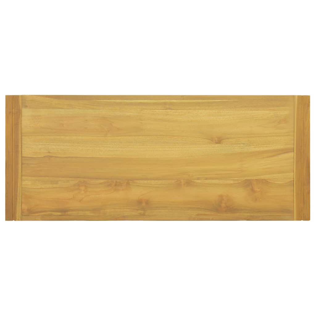 vidaXL Wall-mounted Bathroom Cabinet 110x45x35 cm Solid Wood Teak
