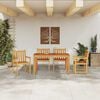 vidaXL Garden Dining Set 5 pcs Brown Solid acacia wood