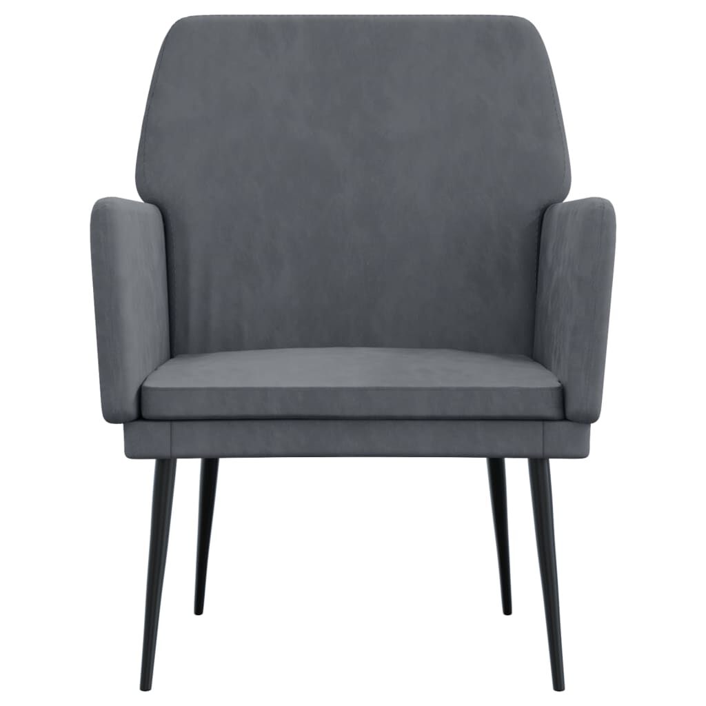 vidaXL Armchair Dark Grey 62x79x79 cm Velvet