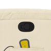 vidaXL Stand up Massage Recliner Chair Cream Fabric
