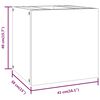 vidaXL Wall-mounted Bathroom Cabinet 41x38x40 cm Solid Wood Teak